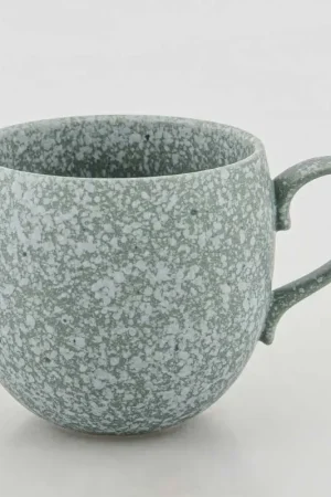 Mug bleu 'Fuji' en grès 45cl Prix Choc